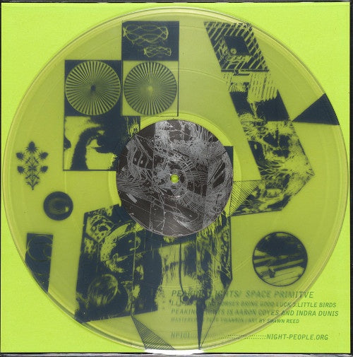 2010 Peaking Lights - Space Primitive VG+ EP Clear Vinyl Record with Silkscreen, US Rock/Noise/Experimental