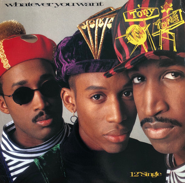 Tony! Toni! Toné! - 'Whatever You Want / Feels Good' 12-Inch Single Vinyl Record from 1991 in VG+ Condition, New Jack Swing Style, USA Release by Wing Records