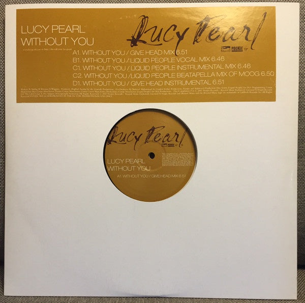 Lucy Pearl - 'Without You' 2 EP Record (2001 UK Virgin UK Vinyl, House Music Genre)
