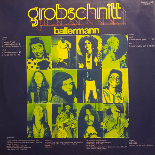 1974 Original German Vinyl LP Record - Grobschnitt's 'Ballermann' in Mint Condition - Krautrock and Progressive Rock Music