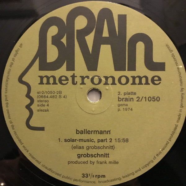 1974 Original German Vinyl LP Record - Grobschnitt's 'Ballermann' in Mint Condition - Krautrock and Progressive Rock Music
