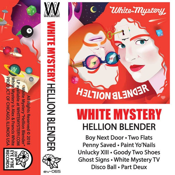 2018 Limited Edition Violet Tape - White Mystery's Hellion Blender Psychedelic Garage Rock Cassette