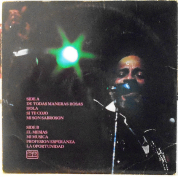 1977 Original Latin Salsa Bomba Vinyl LP Record - Ismael Rivera Y Sus Cachimbos - De Todas Maneras Rosas in VG+ Condition from Tico USA