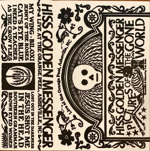 Hiss Golden Messenger - Live Concert Audio Recording at The Orange Peel in Asheville, NC (Pictures Of The Gone World) - Brand - New 2021 Merge USA White - Colored Cassette Tape in Rock and Country Rock Genre