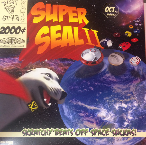 2008 Thud Rumble USA Black Vinyl Hip Hop LP - Skratchy Seal's Super Seal II VG+
