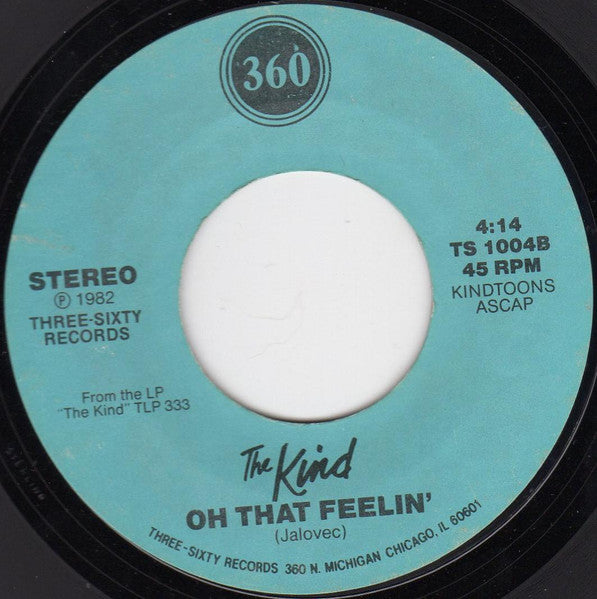 The Kind – Loved By You - VG+ 7 Single Record 1982 Three-Sixty USA Vinyl - Power Pop