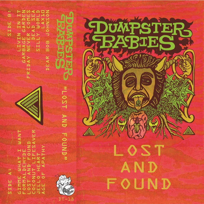 2016 Chicago Garage Rock - Dumpster Babies Lost And Found Yellow Cassette (Hand - Numbered to 100) with Download