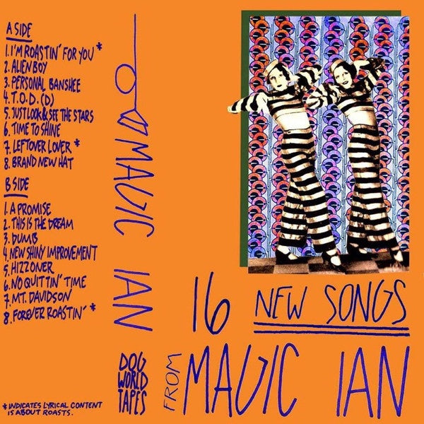 Magic Ian - A Collection of 16 New Indie Rock Songs - 2018 Limited Edition Orange Cassette Tape by Dog World for Local Music Enthusiasts