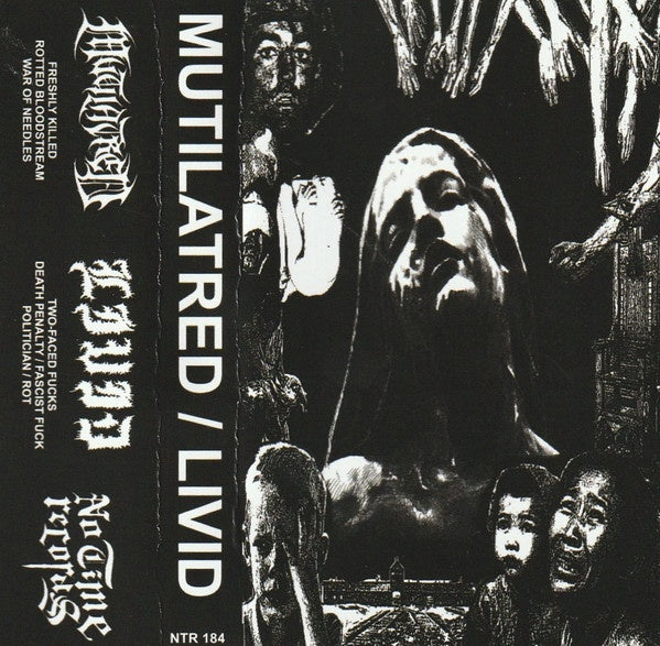 Livid and Mutilatred - Split Cassette EP Release 2020 from No Time USA - A Fusion of Power Violence and Death Metal in Rock Genre