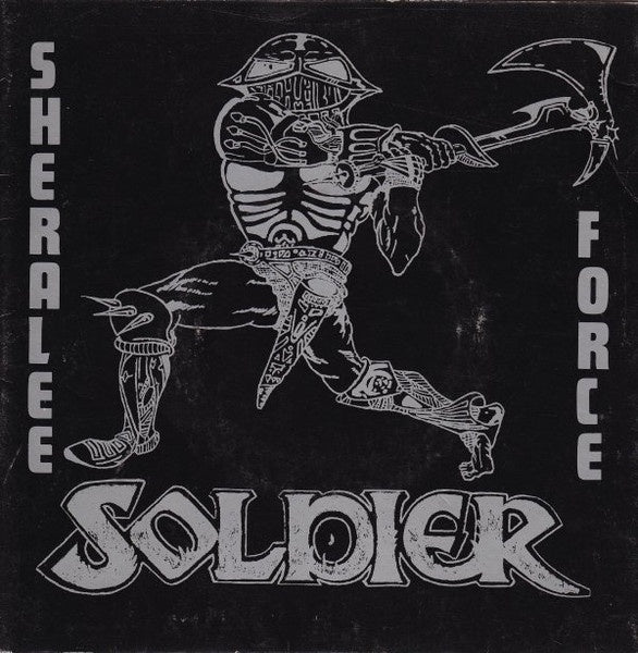 1982 UK Heavy Metal Records 7 - inch Single Vinyl Record of Soldier Featuring Sheralee / Force, In League With Satan, and Live Like An Angel in Mint Condition