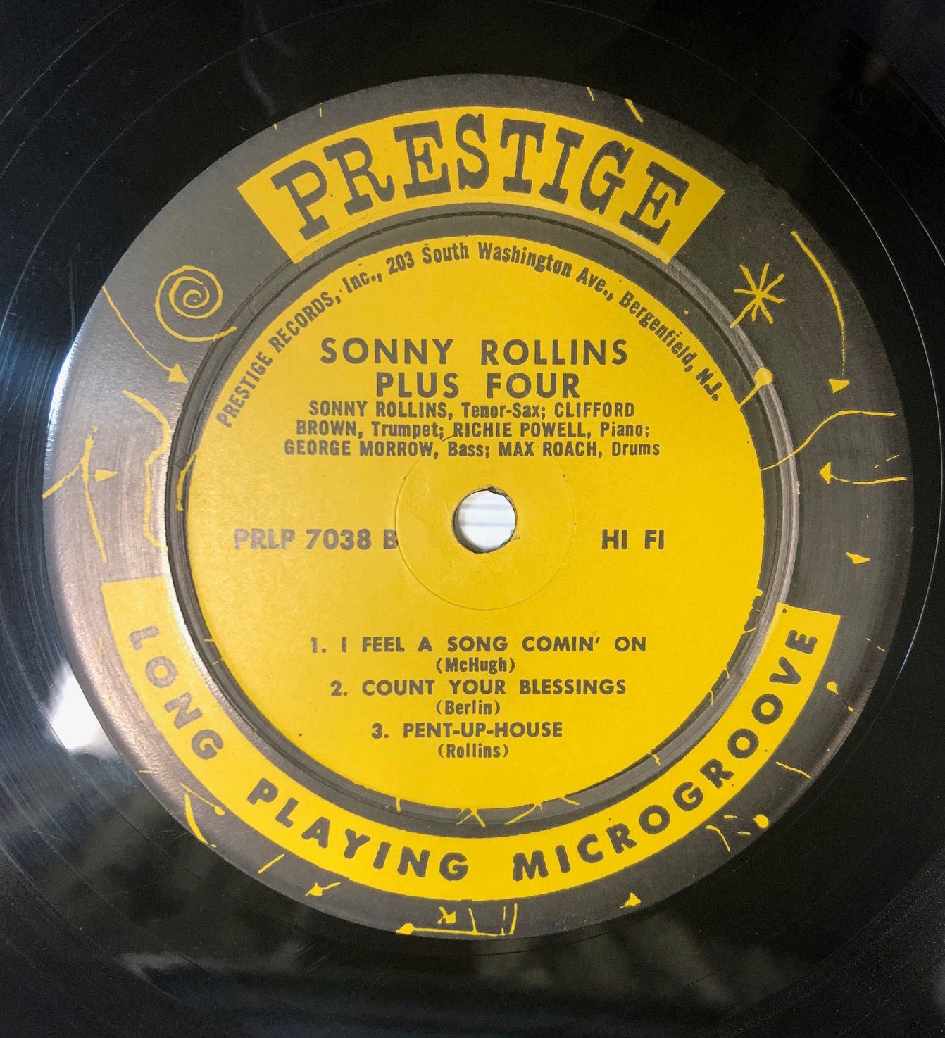 1957 Prestige USA Mono Original LP - Sonny Rollins Plus 4 Near Mint Vinyl with Alternate Cover