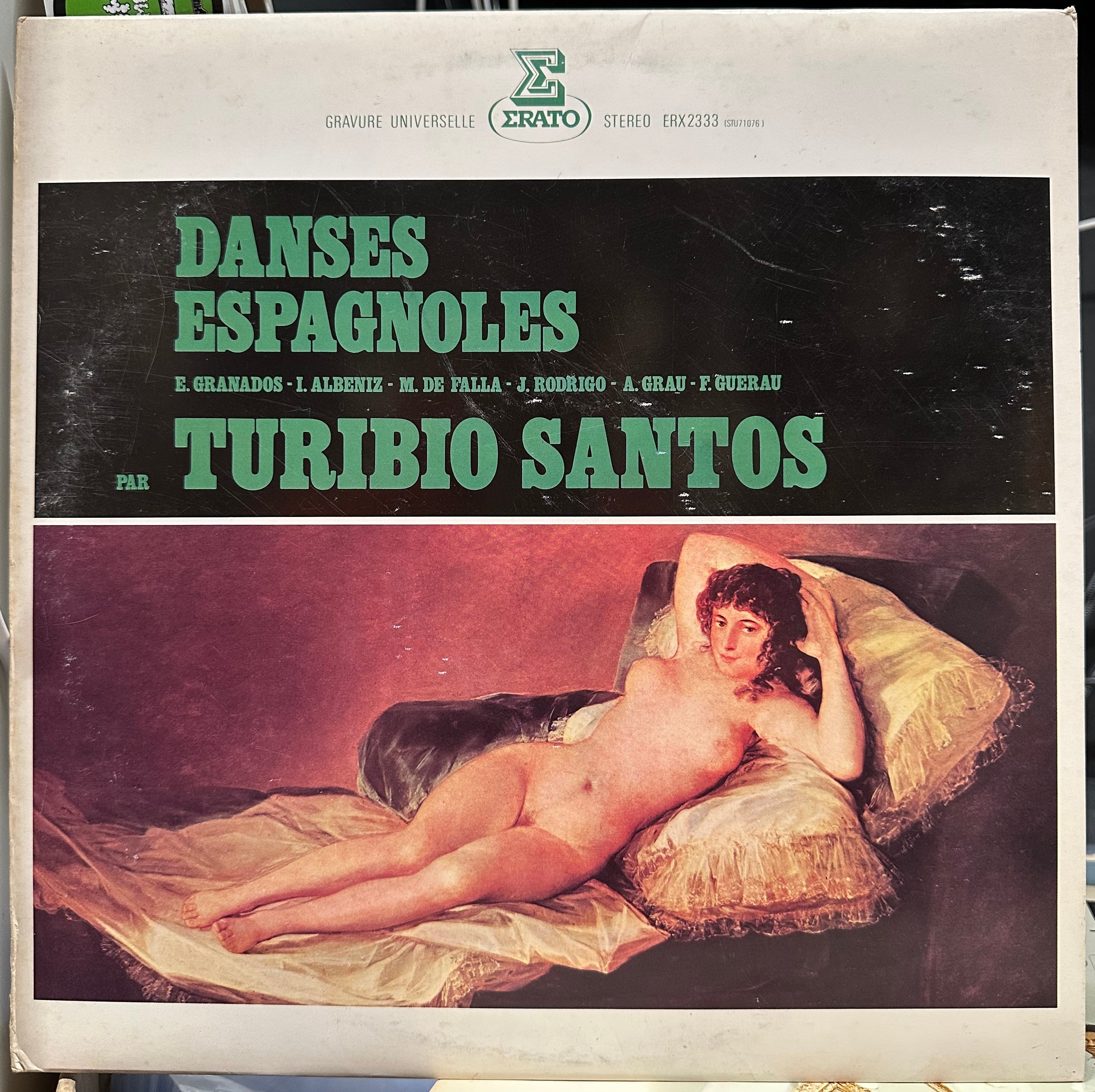 Turibio Santos - Danses Espagnoles Vol. 2 - Mint- LP Record 1977 Erato Japan Press Vinyl - Classical / Guitar / Modern
