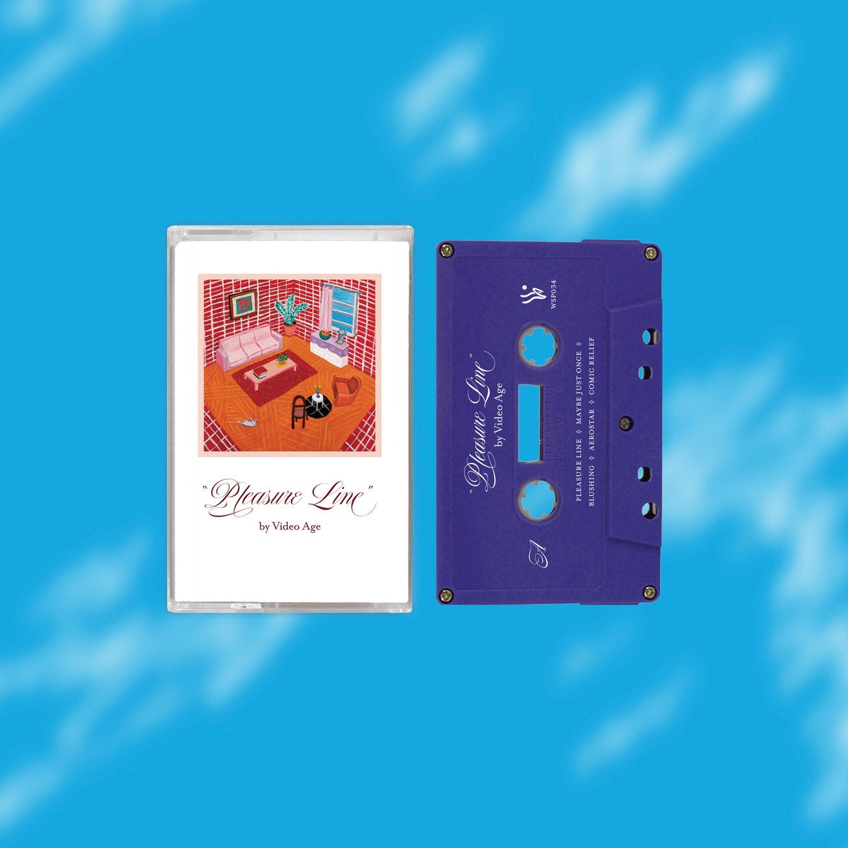 2020 Newly Released Synth Pop Music Cassette Album - Video Age - Pleasure Line by Winspear USA with Purple Tape