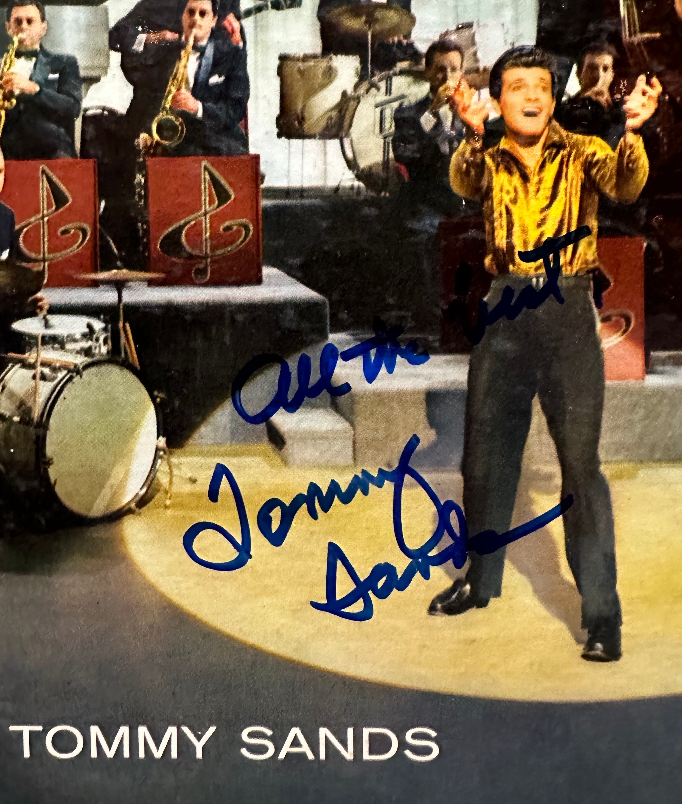 Autographed Tommy Sands Vinyl LP Record - 'Sing Boy Sing' (1958 Capitol USA Mono, Low Grade - Pop / Rock / Vocal / Soundtrack Genre)