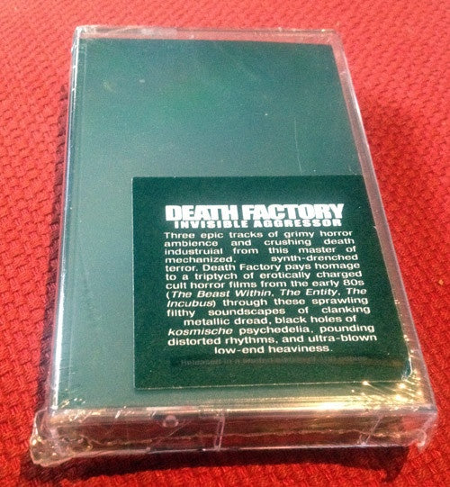 Death Factory - Invisible Aggressor: New 2013 Cassette Tape from Crucial Blast's Infernal Machines Series - Chicago Local Noise and Industrial Music Product