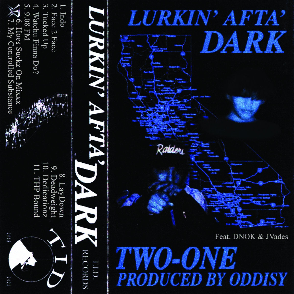 2022 NEW Hip Hop Cassette - TWO-ONE & ODDISY's Lurkin Afta Dark from USA Tape House