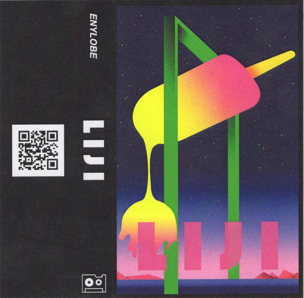 Enylobe - Liji - 2016 Self - Released American Electronic Vaporwave Music Cassette with Yellow Tape