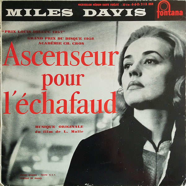 1958 France Mono LP Record - Miles Davis - Ascenseur Pour L'échafaud (VG - Low Grade) Jazz
