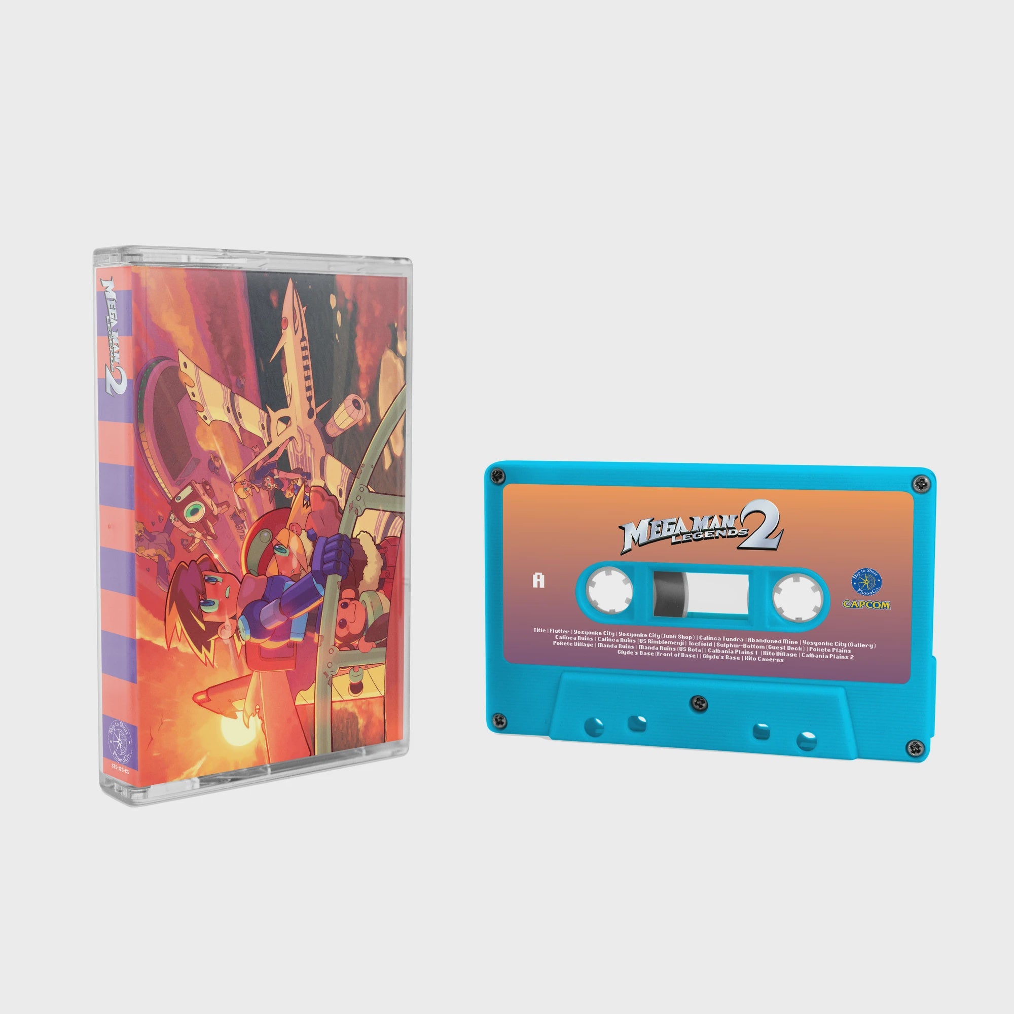2022 Ship To Shore Blue Cassette - Mega Man Legends 2 Video Game Soundtrack by Makoto Tomozawa