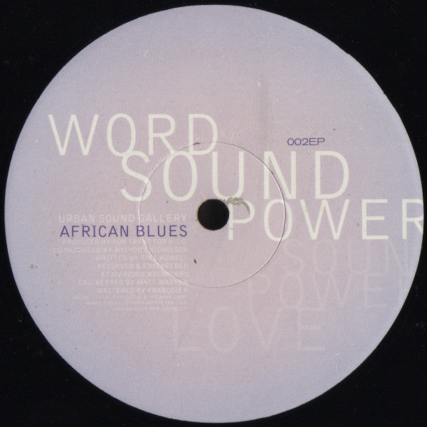 1998 US Vinyl 12" Single - Urban Sound Gallery's African Blues 'Word Sound Power'