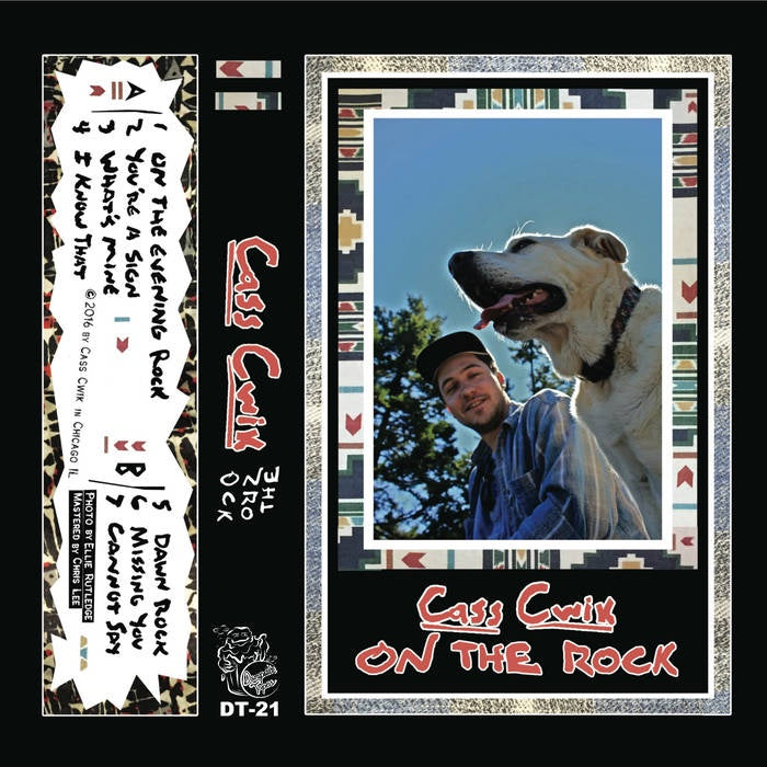 Cass Cwik - Garage Rock New Cassette Titled 'On The Rock' from 2015 Dumpster Tapes with Red Tape (Hand - numbered Limited Edition of 75) and Download