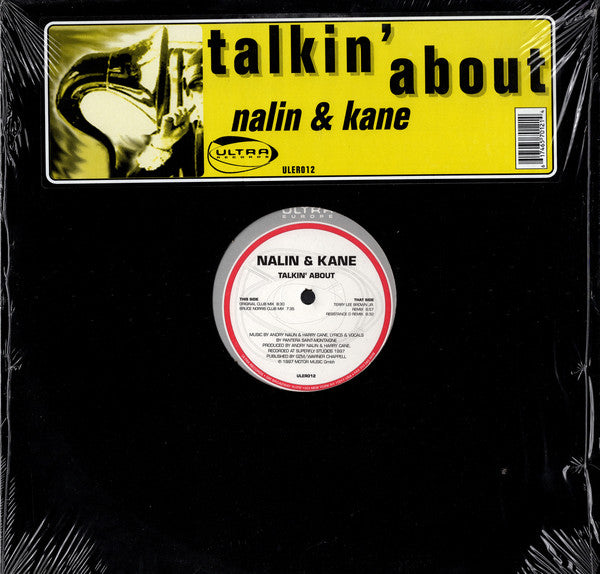 1998 Ultra USA Vinyl 12' Single Record - Nalin & Kane's Trance Gem 'Talkin' About'
