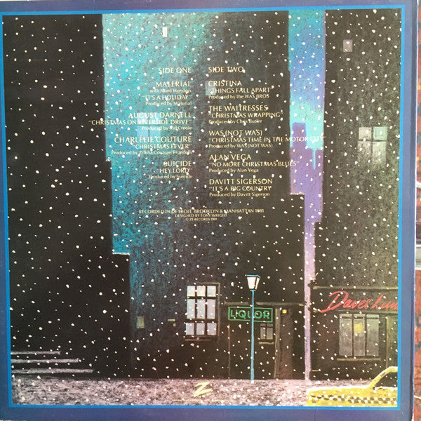 1981 UK ZE White Vinyl Mint LP Record - A Christmas Record by Various Artists