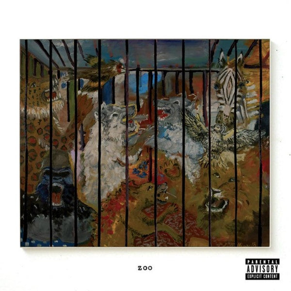 Russ - Zoo - 2 P Record 2019 Hip Hop Music Album from Columbia for Urban Outfitters in USA with Green Vinyl and Poster - VG+ Condition