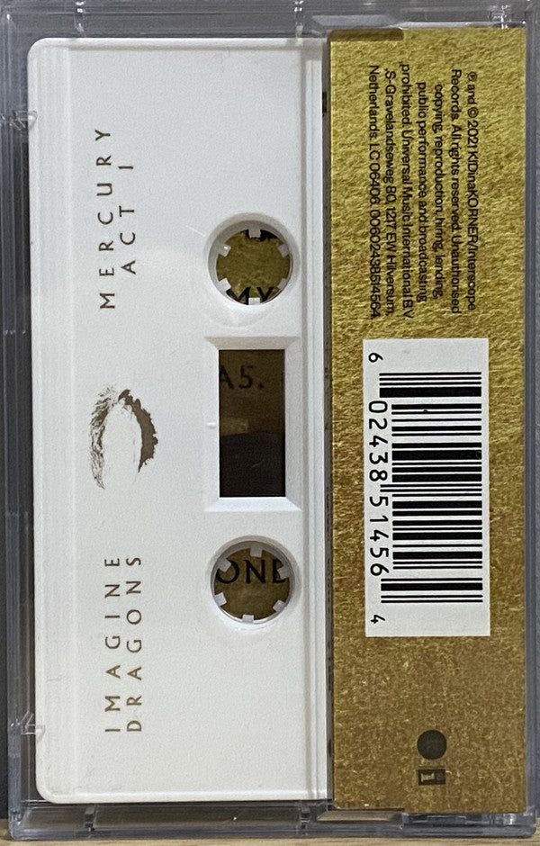 2021 Imported UK New White Cassette Tape of Imagine Dragons' Rock Album - Mercury - Act 1 by KIDinaKORNER