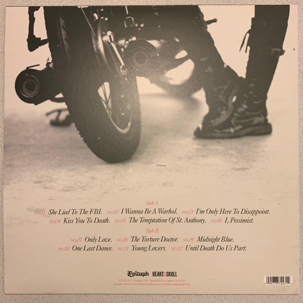 Alkaline Trio's 2013 Pop Punk and Rock Vinyl LP Record - My Shame Is True, VG+ Condition, Released by Epitaph in the USA
