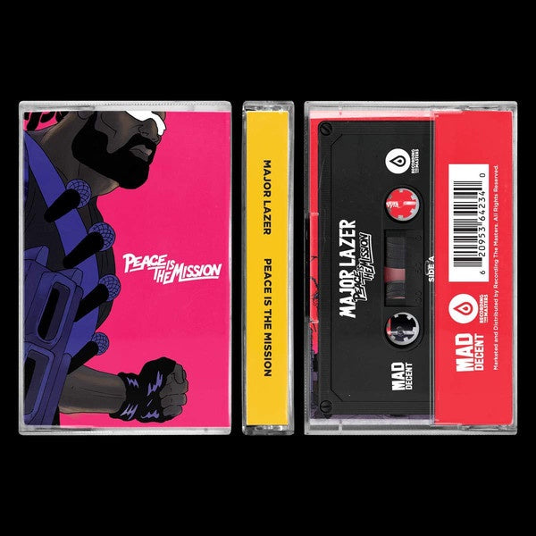 Major Lazer's Peace Is The Mission (2015) - Brand - New 2021 Mad Decent Cassette Album of Electronic, Ragga, Bass, and Dancehall Music