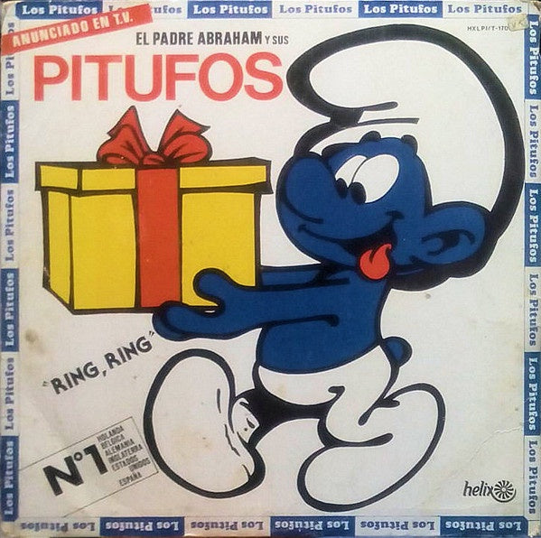 1982 Helix Mexico VG+ LP Vinyl Record - El Padre Abraham Y Sus Pitufos (The Smurfs) - Ring, Ring - Children's Pop