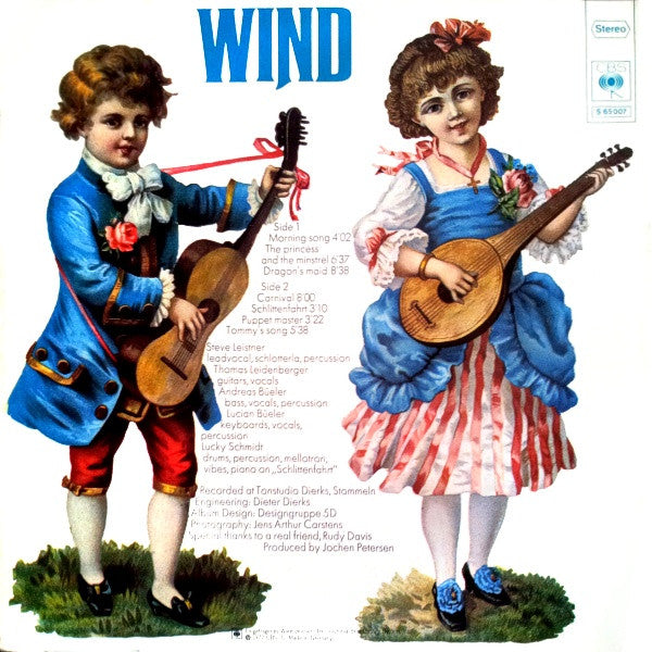 1972 German CBS Vinyl LP - Prog Rock Album 'Wind - Morning'