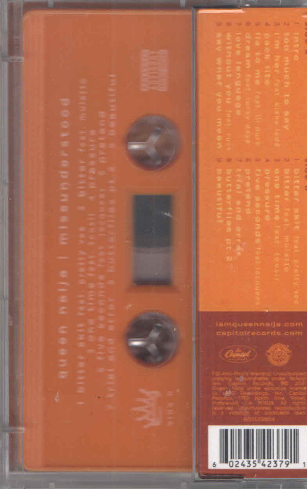 2020 Capitol USA Orange Cassette Album - Queen Naija's 'Misunderstood' - Soul/R&B