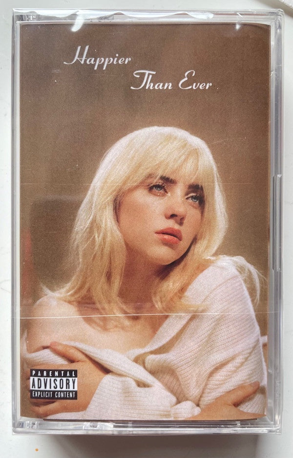 Billie Eilish - Happier Than Ever - Brand - New Cassette Music Album Released in 2021, UK Imported Brown Tape, Pop and Indie Pop Genre