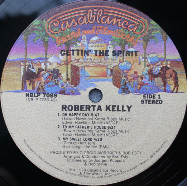 1978 USA Casablanca Vinyl LP - Roberta Kelly's 'Gettin' The Spirit' (VG+)