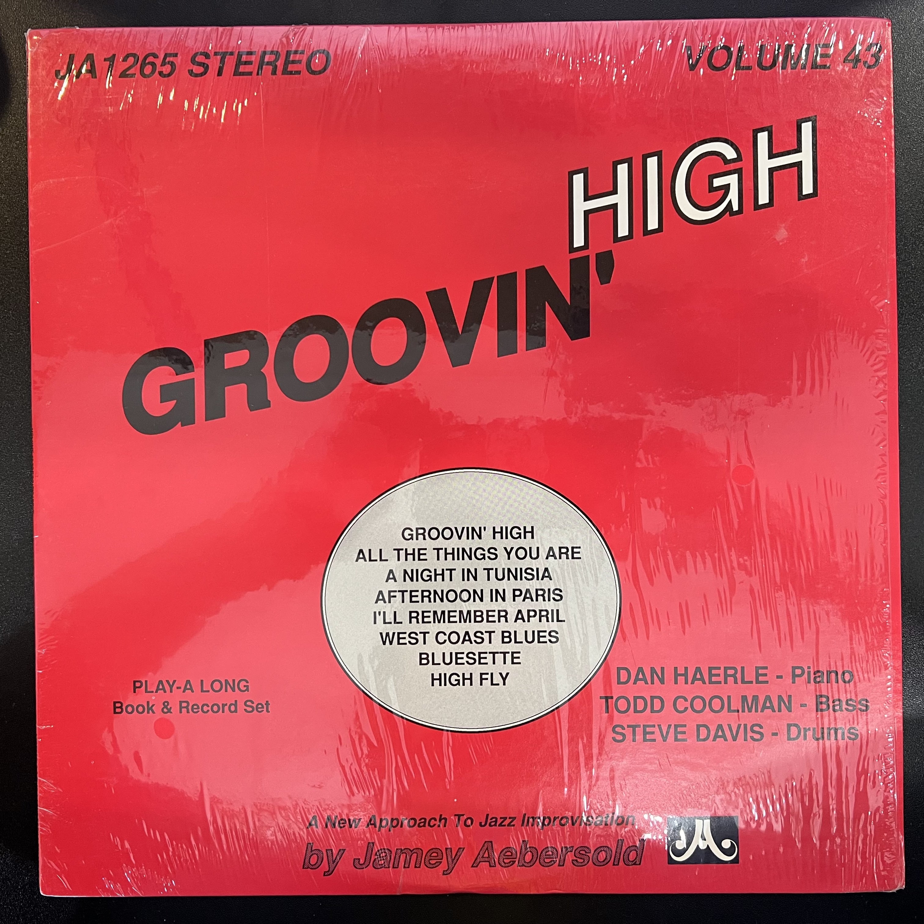 1988 US Jazz Vinyl LP - Jamey Aebersold's Groovin' High in VG+ Condition